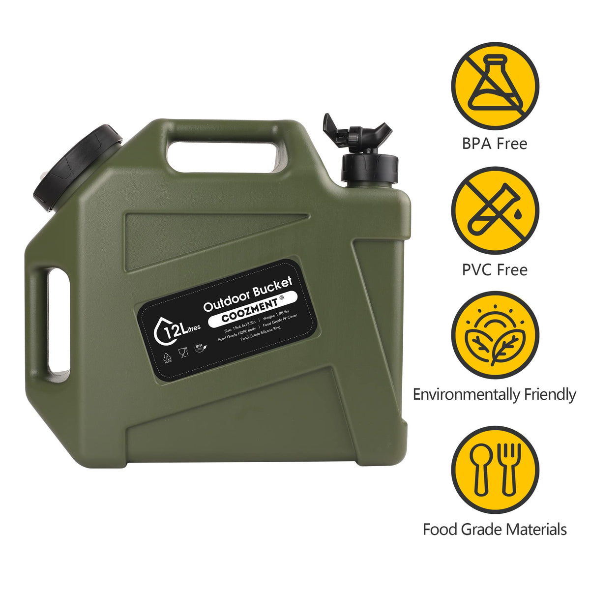 BPA Free Water Containers with Spigot P678