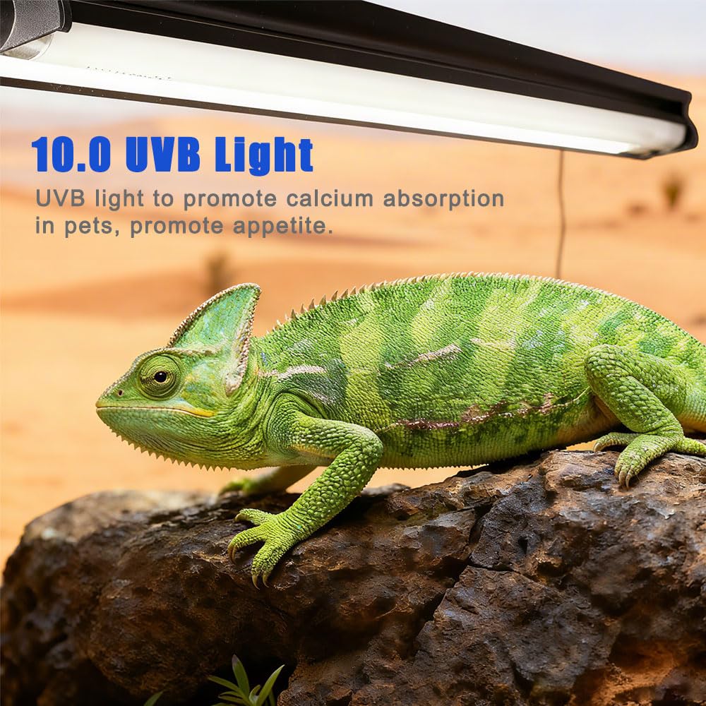 15W T8 UVB 10.0 Reptile Light Fixture Combo Kit B41566