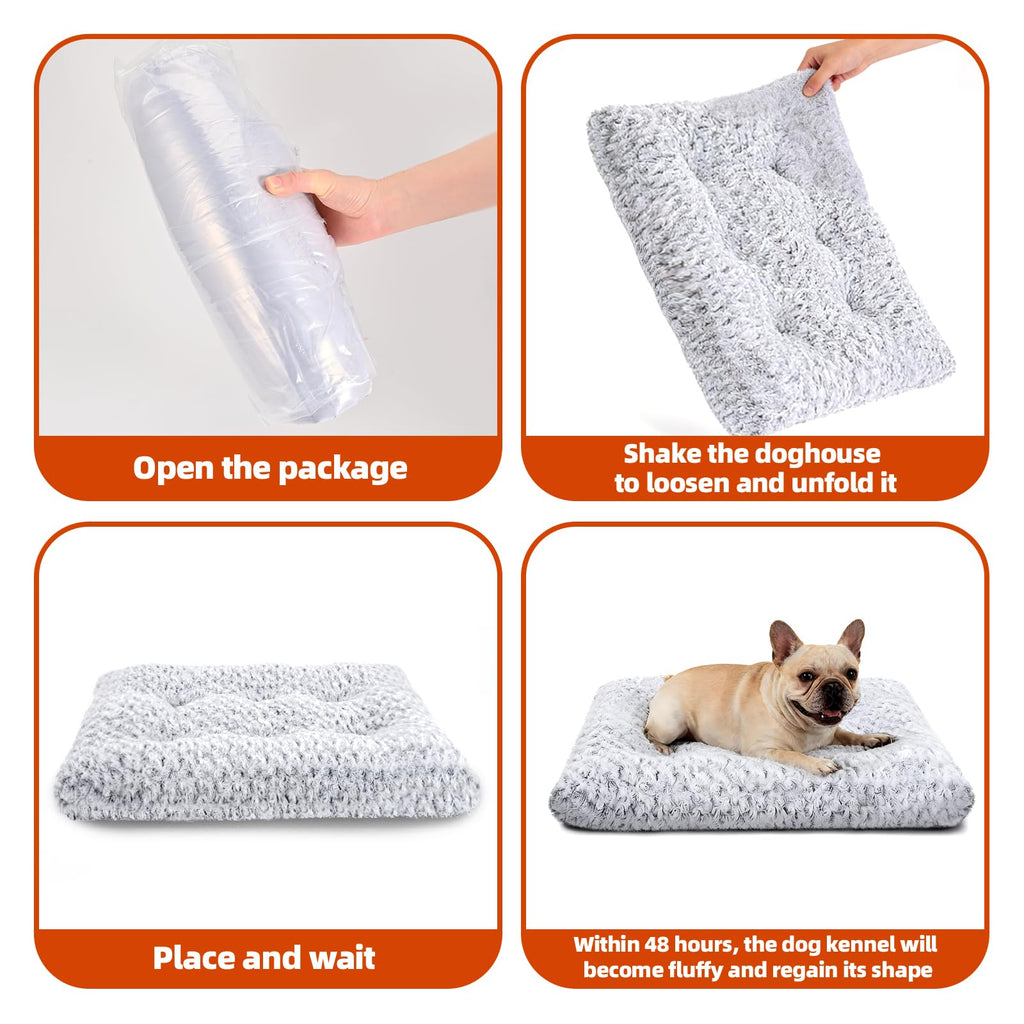 Large Washable Plush Dog Bed F7310