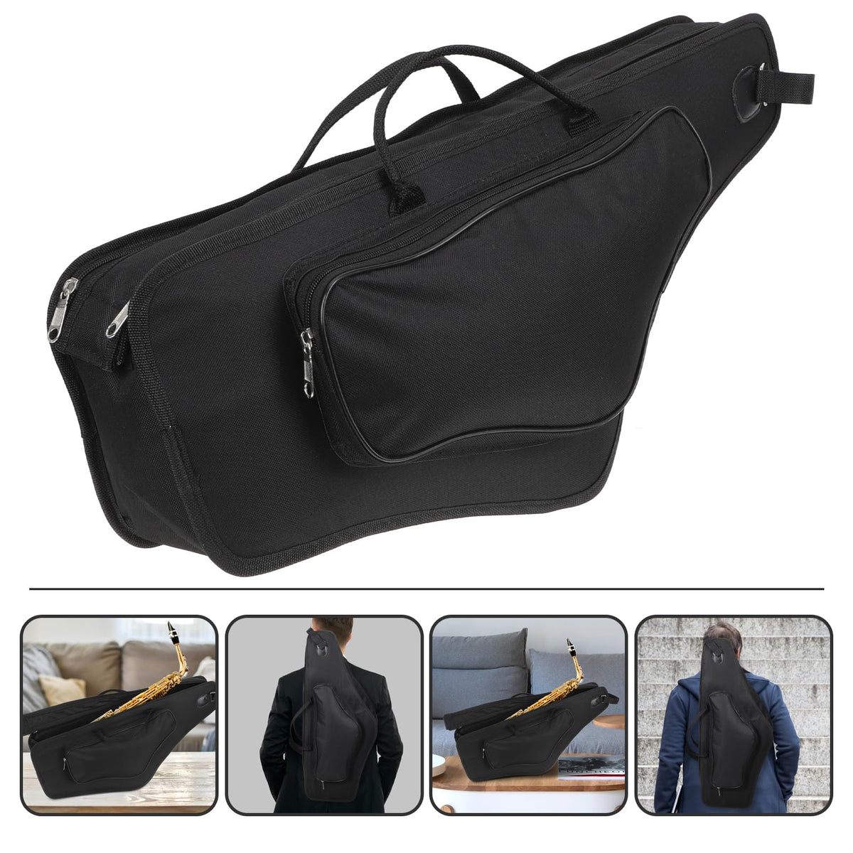 Alto Saxophone Case with Handle and Shoulder Strap S781