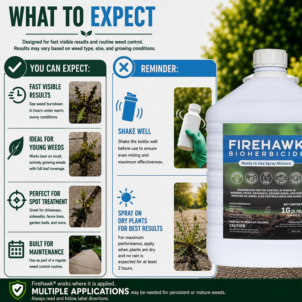 1 Gallon Ready to Use Bioherbicide Refill C657340