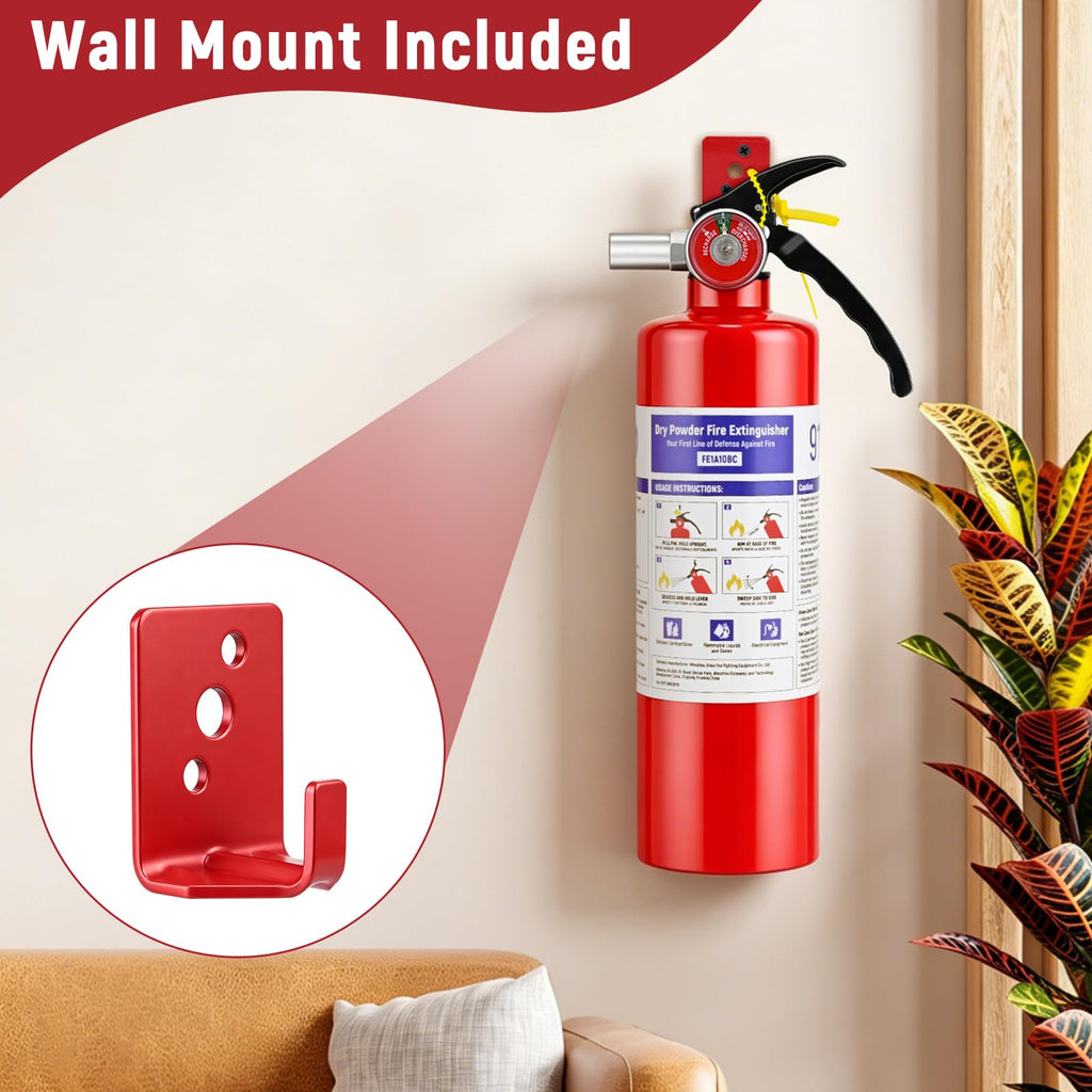 2 Pack 2.5LB ABC Dry Powder Fire Extinguisher Y126466