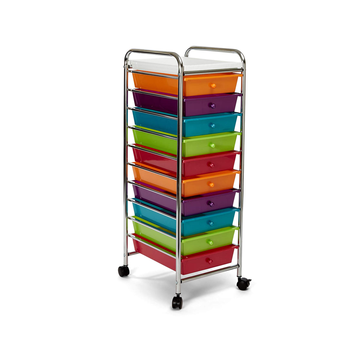 10 Drawer Rolling Storage Cart X10235