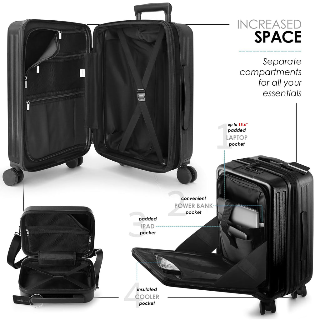 20 Inch Carry On Luggage with Wheels H31974