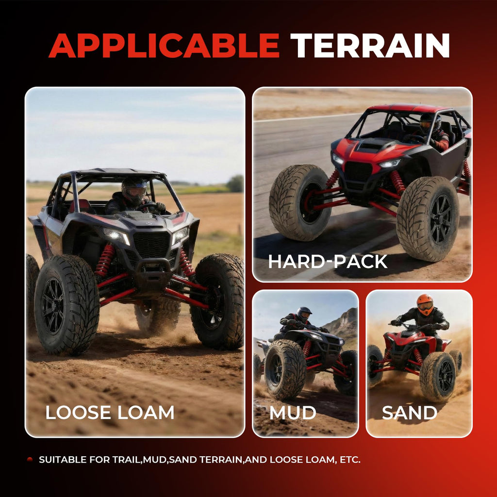19x7-8 All-Terrain ATV UTV Tires Set of 2 E592893