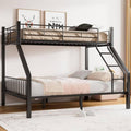 Twin XL Over Queen Bunk Bed with Ladder and Guardrails X94183