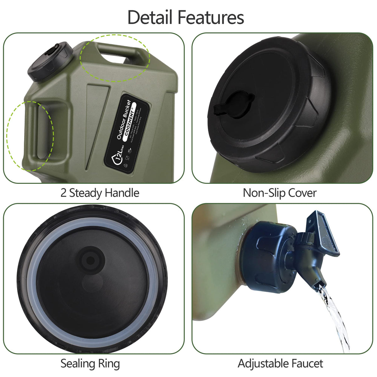 BPA Free Water Containers with Spigot P678