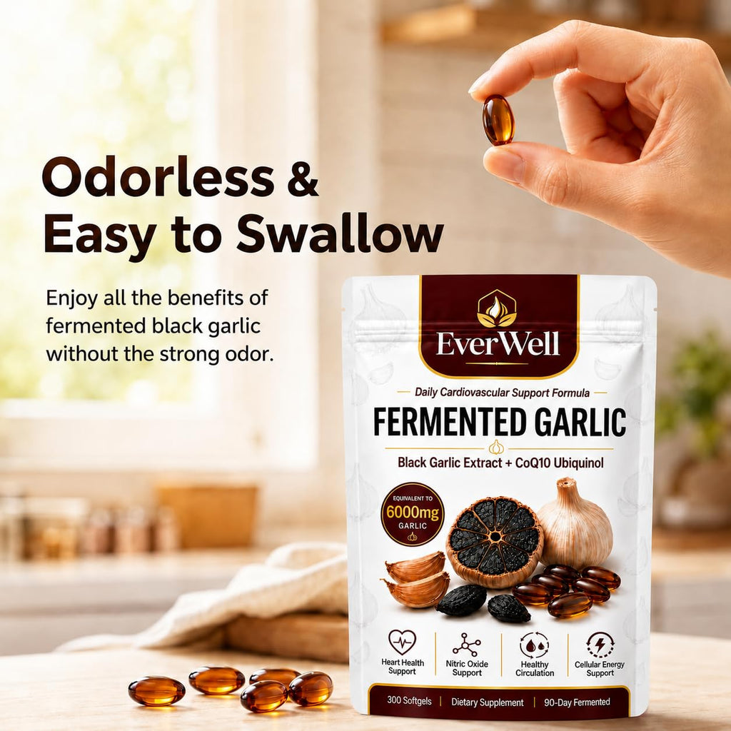 Black Garlic CoQ10 Softgels, 300 Softgels G8392