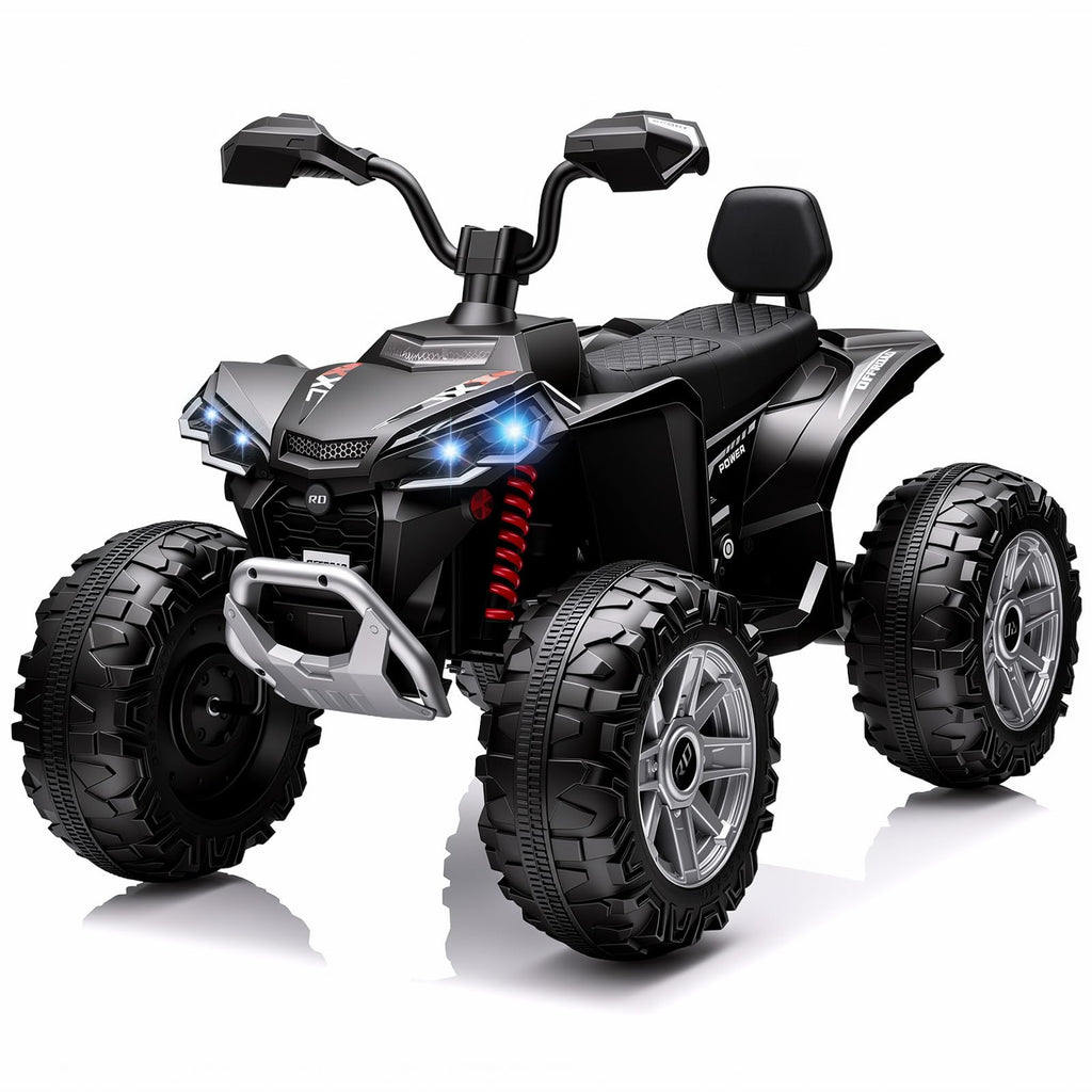 24V 2 Seater Kids ATV with LED Lights and Music, Black G636159