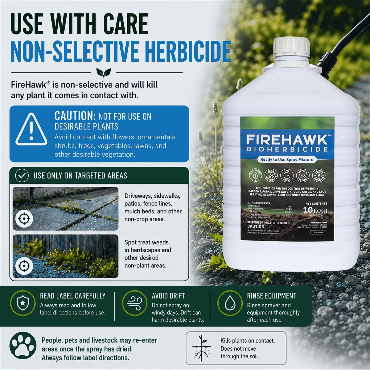 1 Gallon Ready to Use Bioherbicide Refill C657340