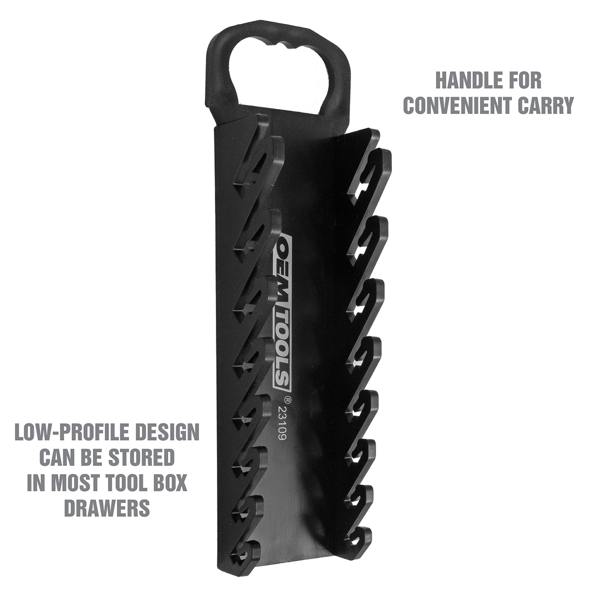Black 10 Inches Wrench Organizer F287