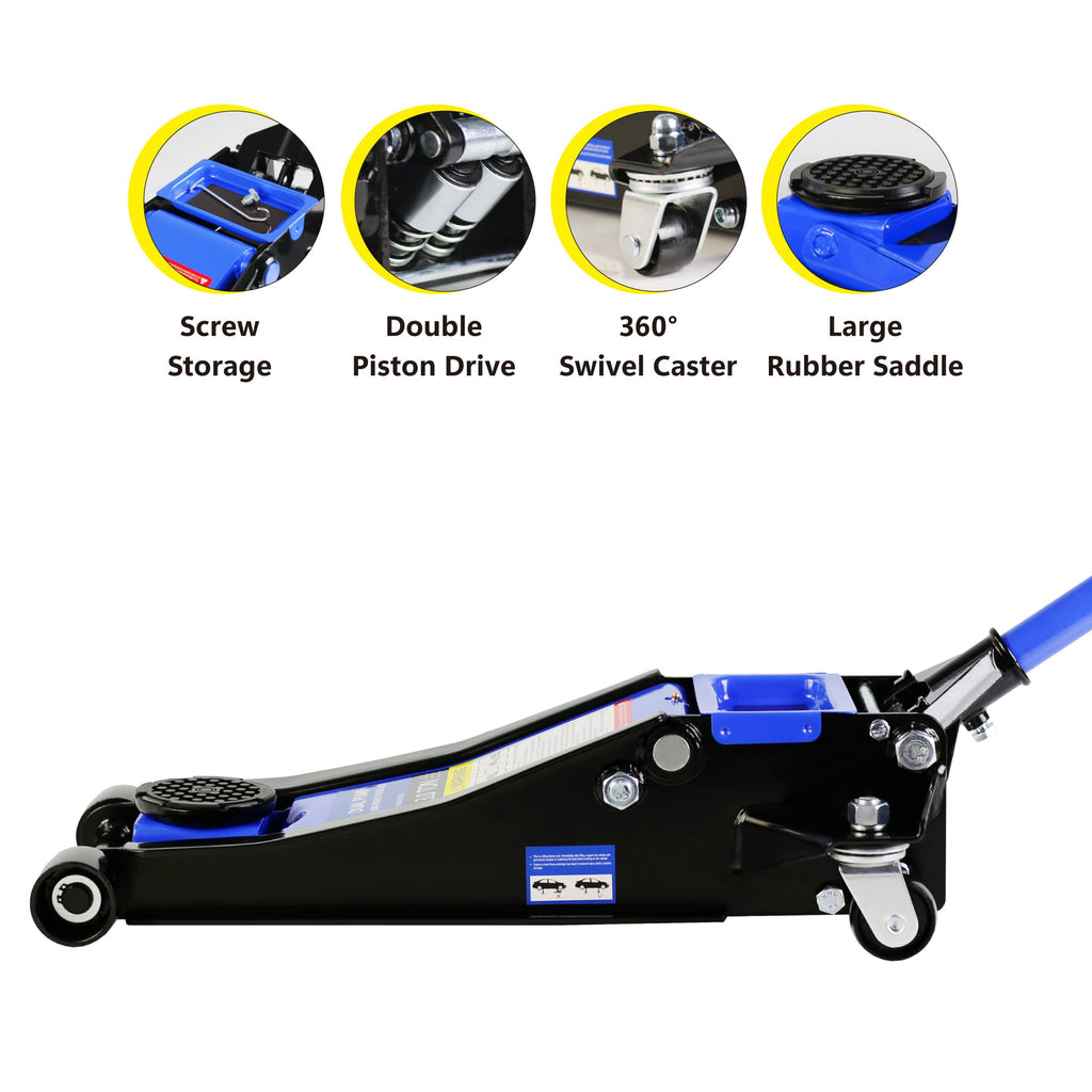 3 Ton Low Profile Steel Hydraulic Floor Jack L2813