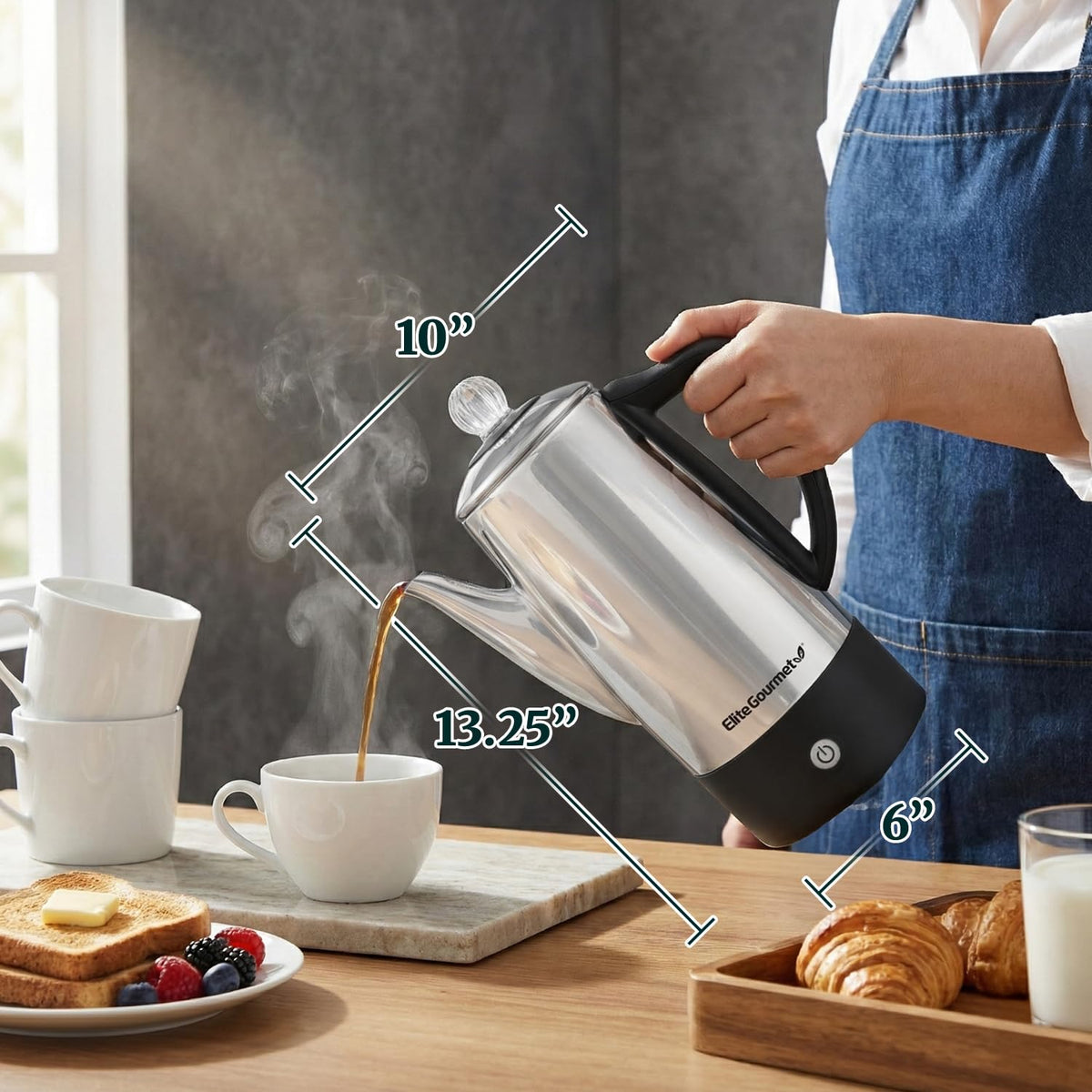 12-Cup Electric Coffee Percolator L482