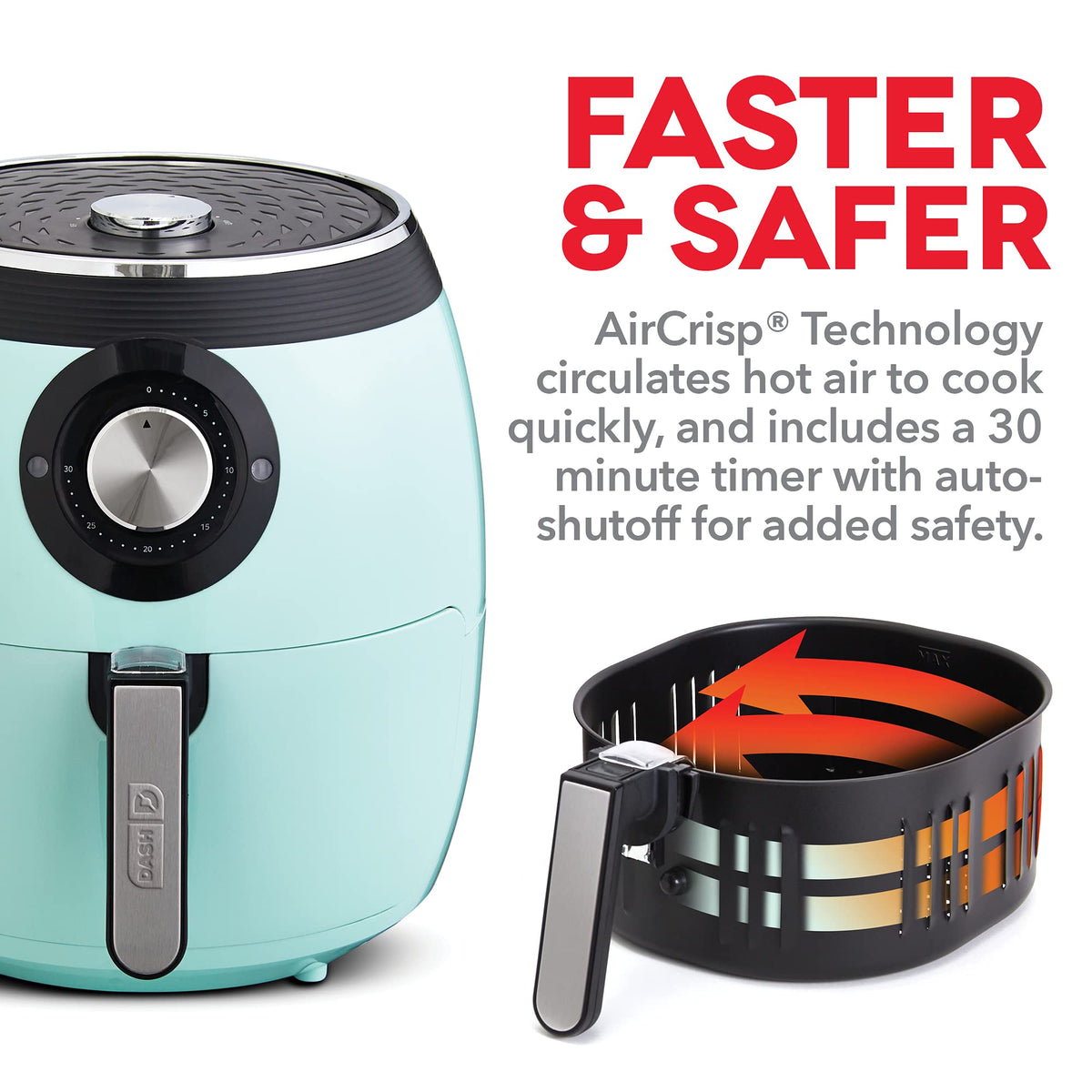 6 Quart Nonstick Air Fryer T705833