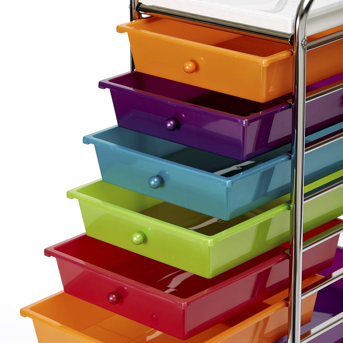 10 Drawer Rolling Storage Cart X10235