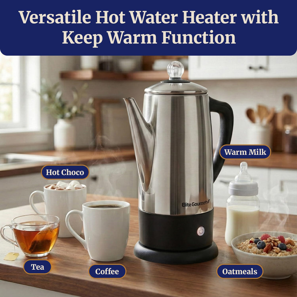 12-Cup Electric Coffee Percolator L482
