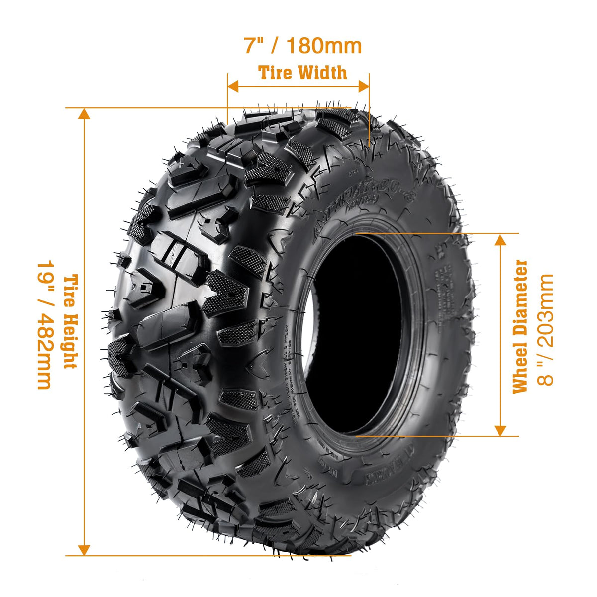 19x7-8 All-Terrain ATV UTV Tires 2 PCS O437