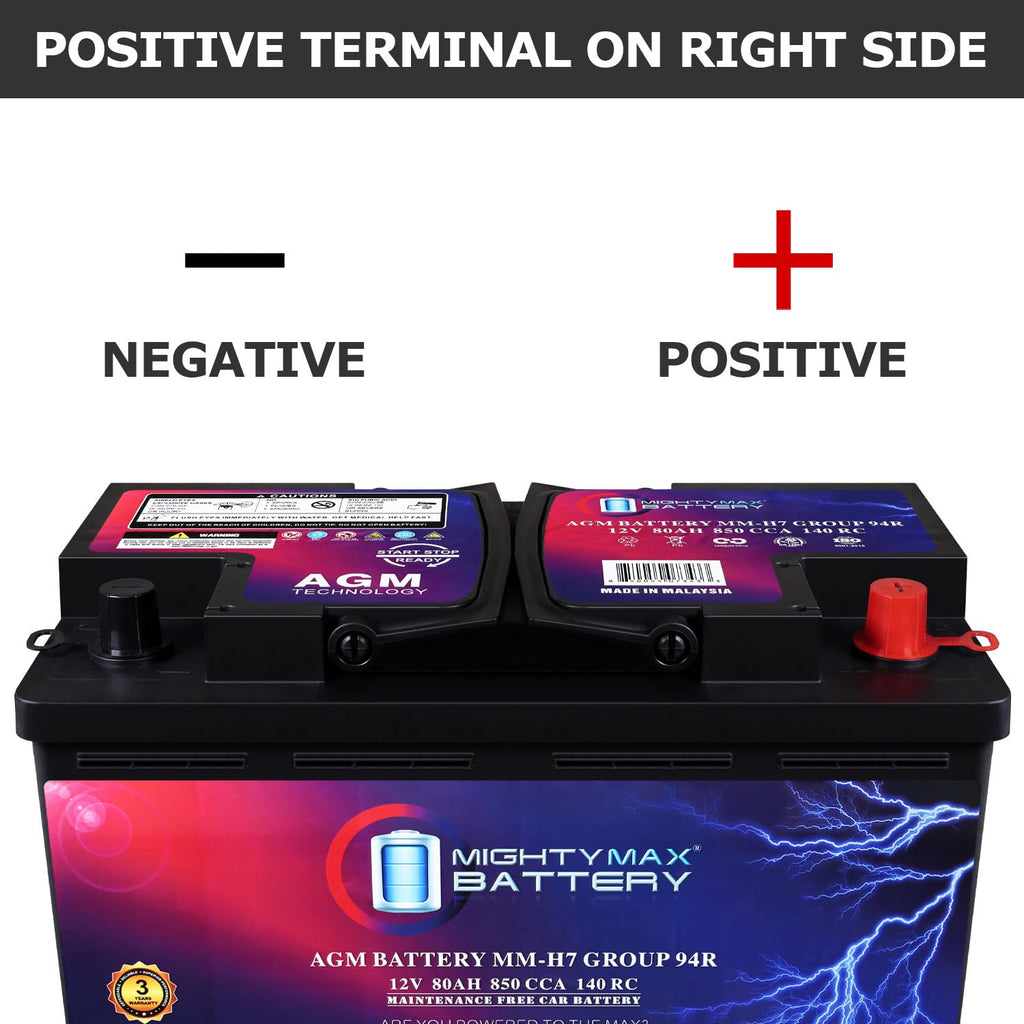 12V 80AH 850 CCA Replacement Battery U55555