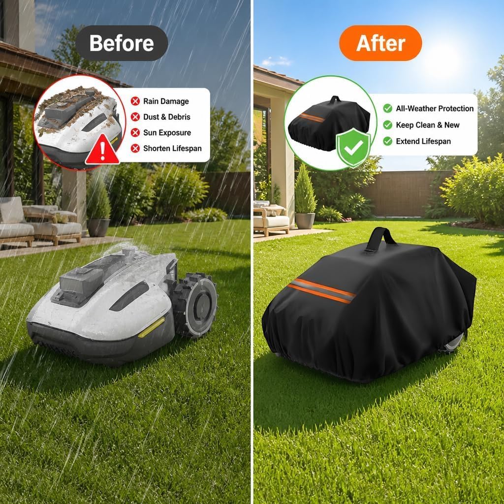 Waterproof 420D Robot Lawn Mower Cover F580