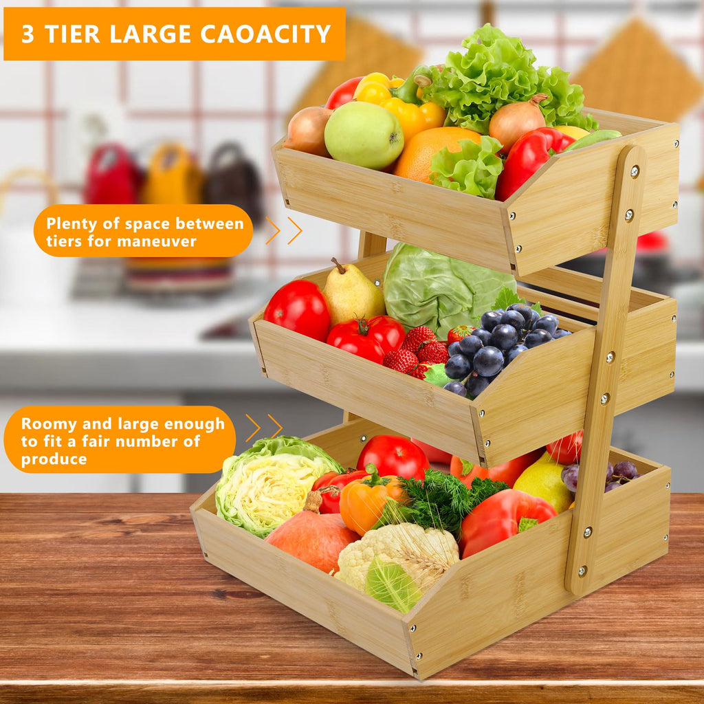 3 Tier Bamboo Fruit Basket C98515