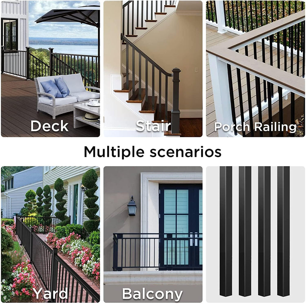 101 Pack 32" Black Metal Balusters S48226