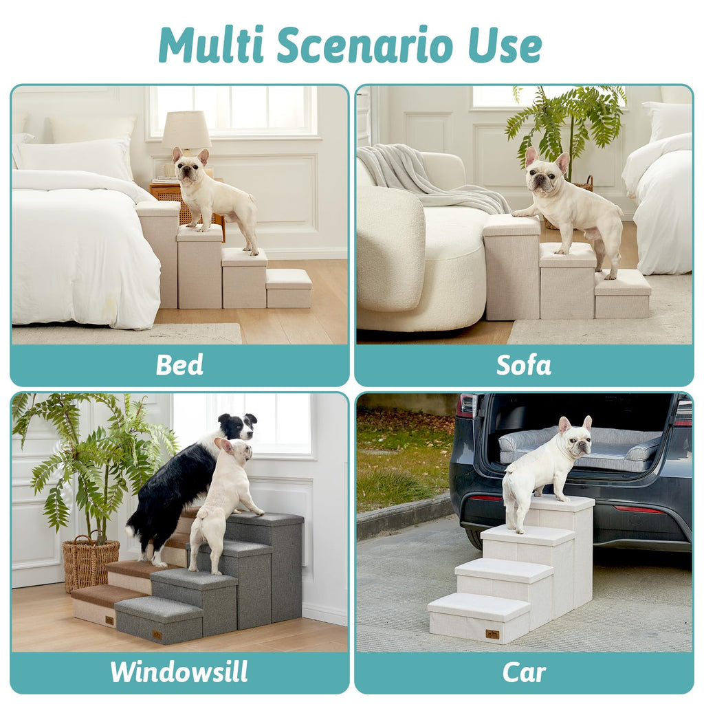 Dog Stairs with Storage, 4-Step V81793