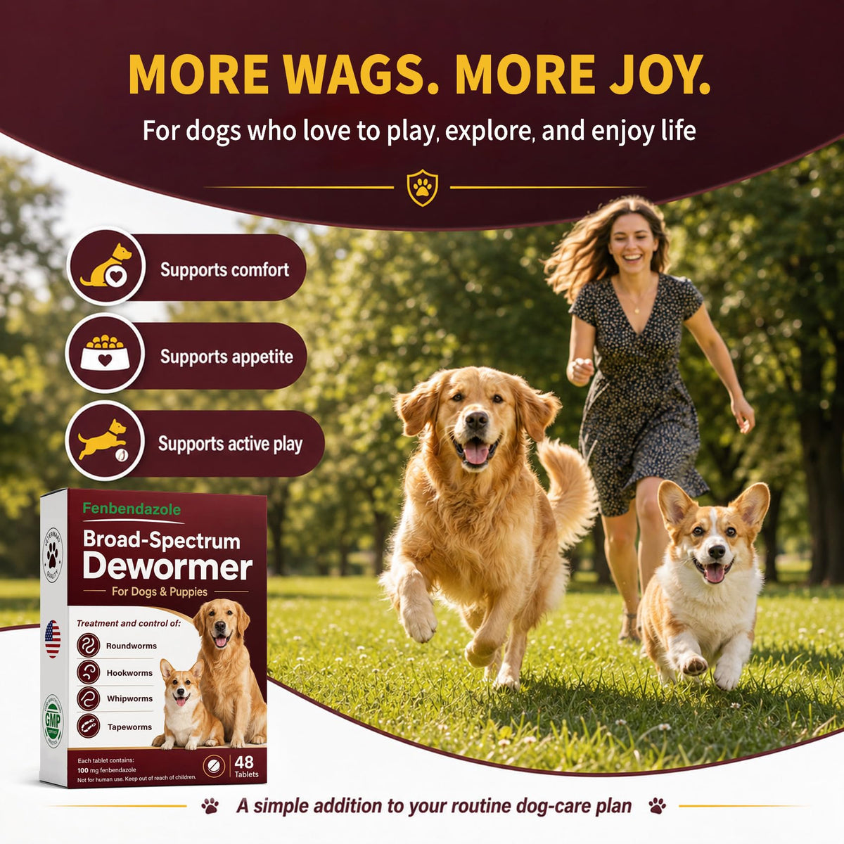 Dog & Puppies Dewormer Tablets W713915