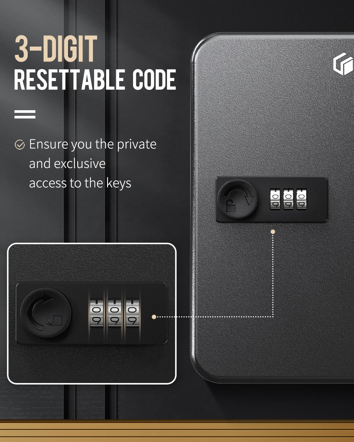 Steel Key Cabinet with Combination Lock U823