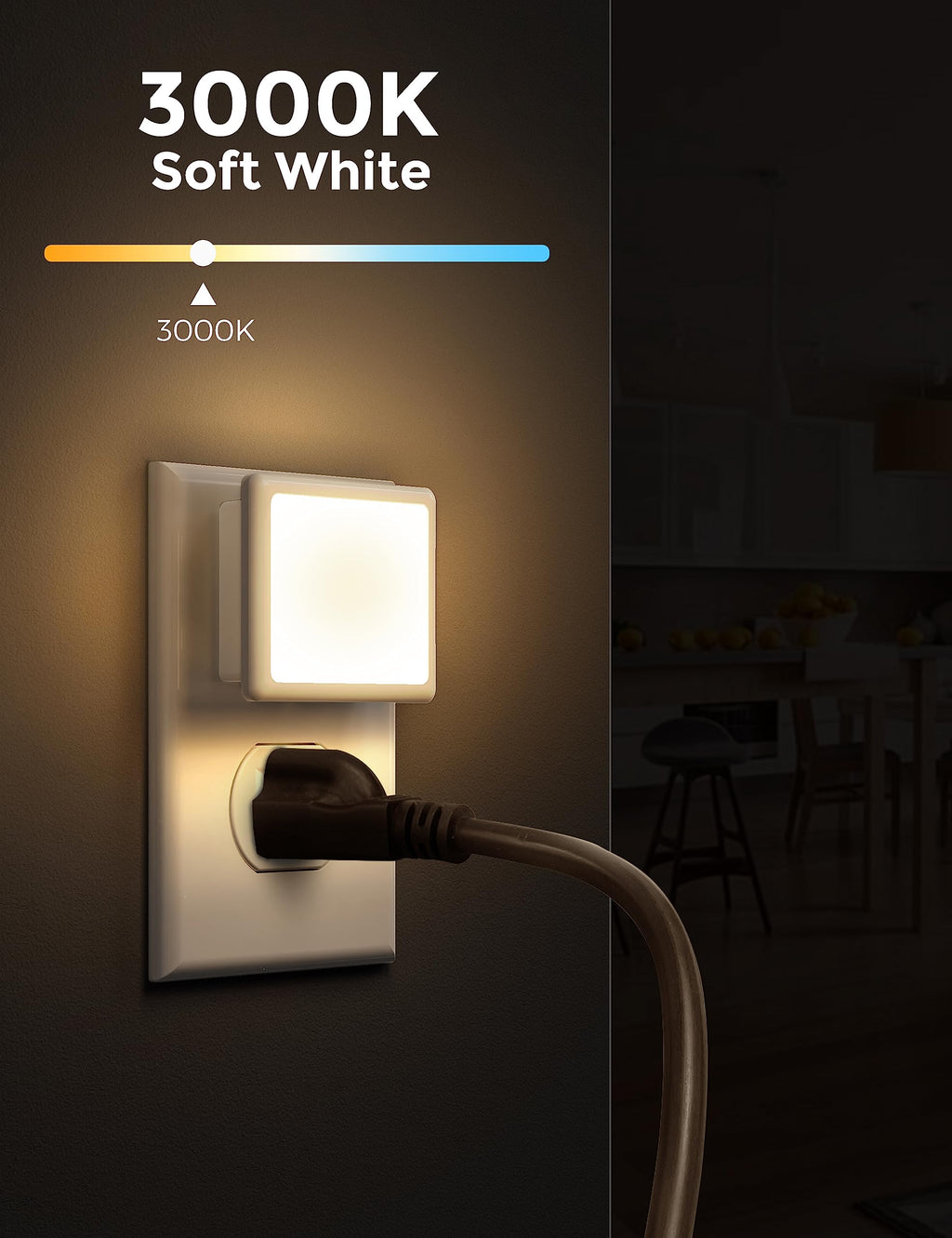 0.3W Plug in Night Lights 2-Pack R167119