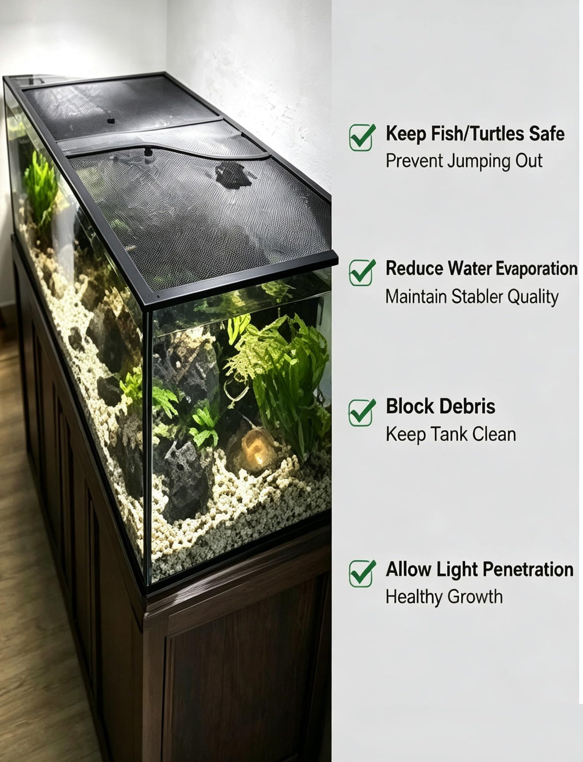 Aluminum Fish Tank Mesh Lid Q2585