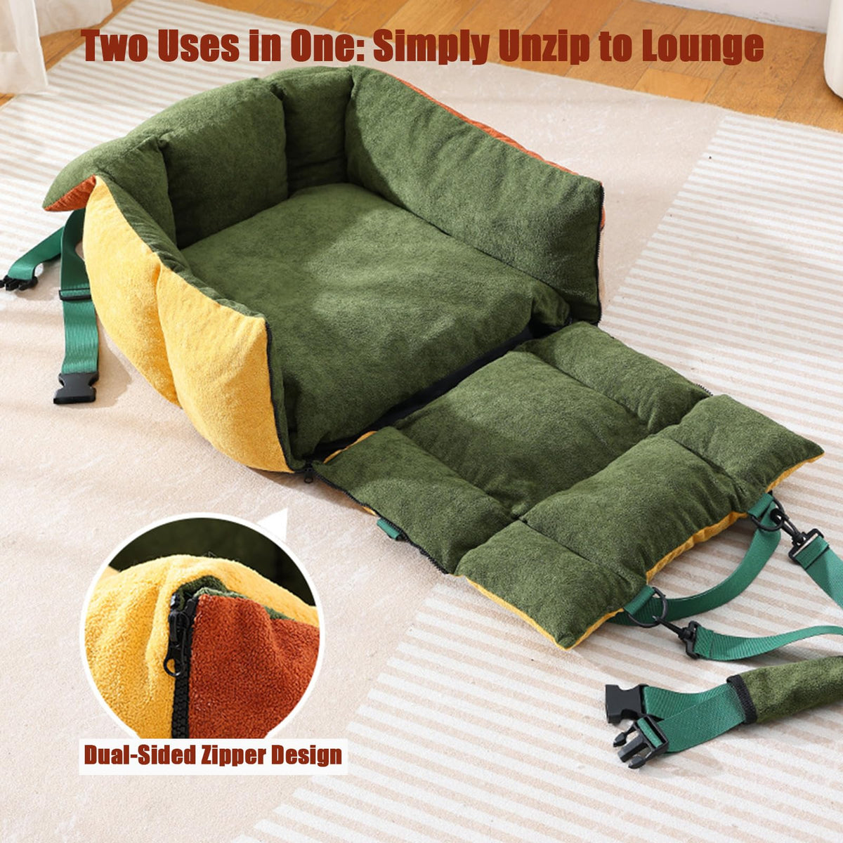 2-in-1 Dog Car Seat Z5546