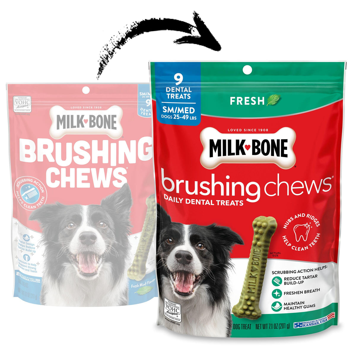Small/Medium Fresh Flavor Dental Treats B636