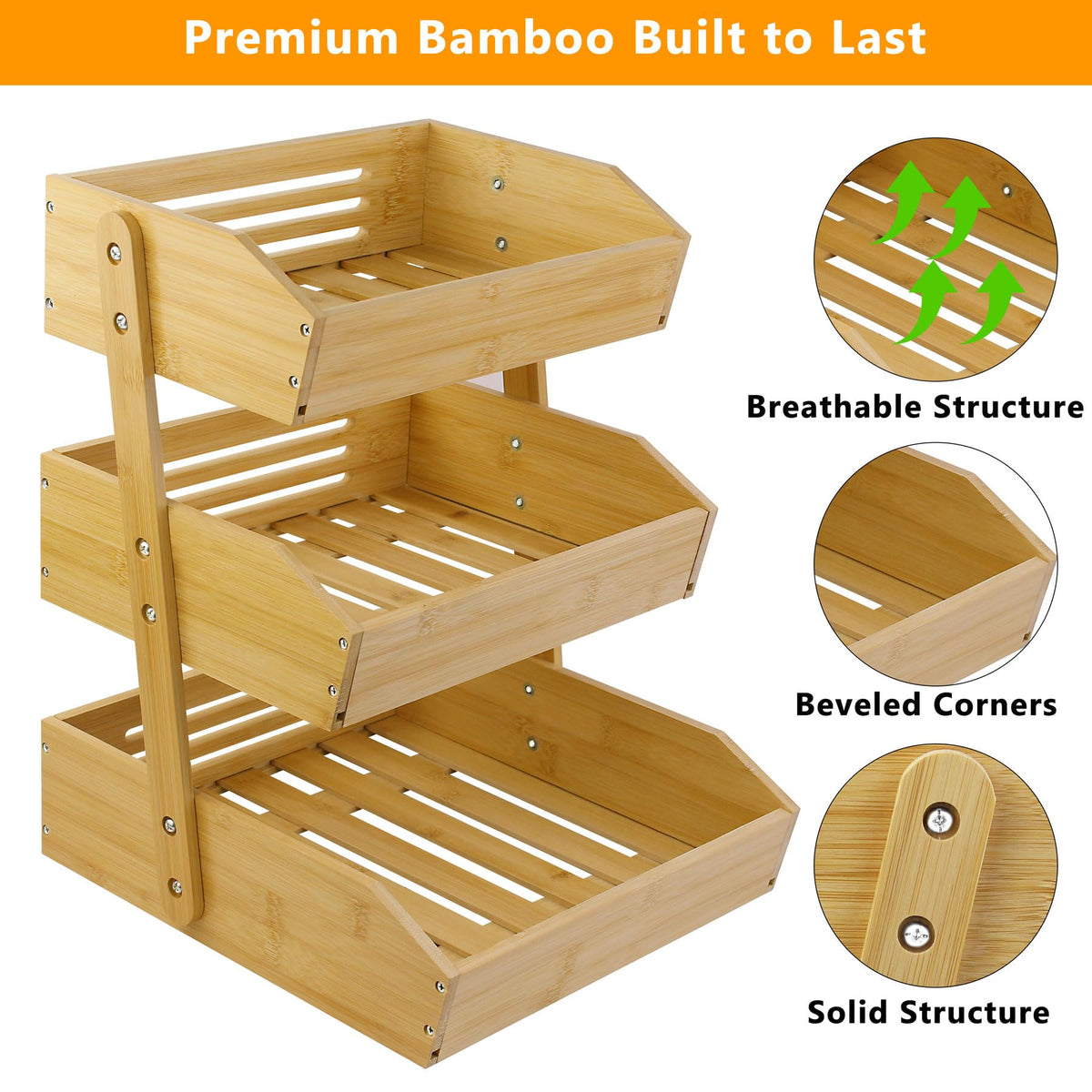 3 Tier Bamboo Fruit Basket C98515