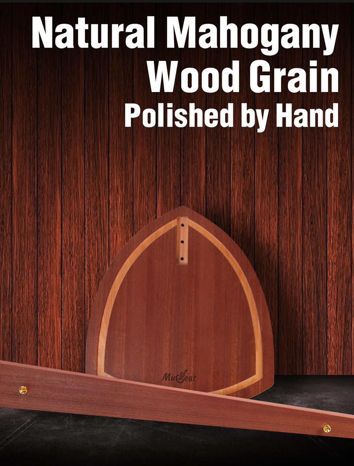 Mahogany Wood Cello Stand with Bow Holder V780