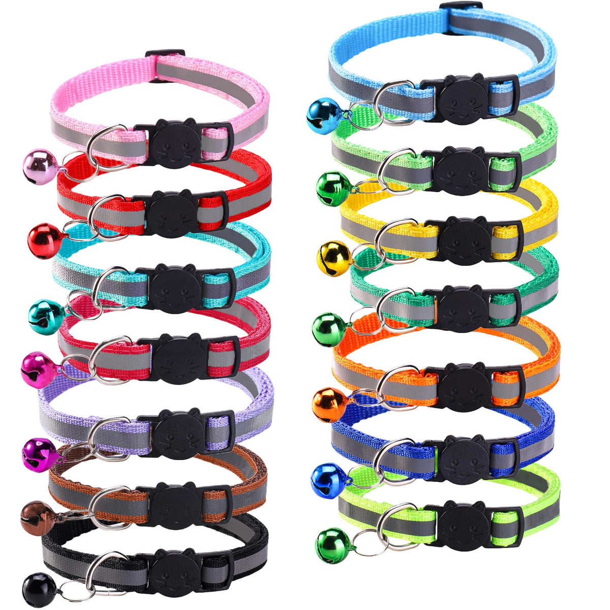 14 Pack Breakaway Cat Collar with Bell I573349