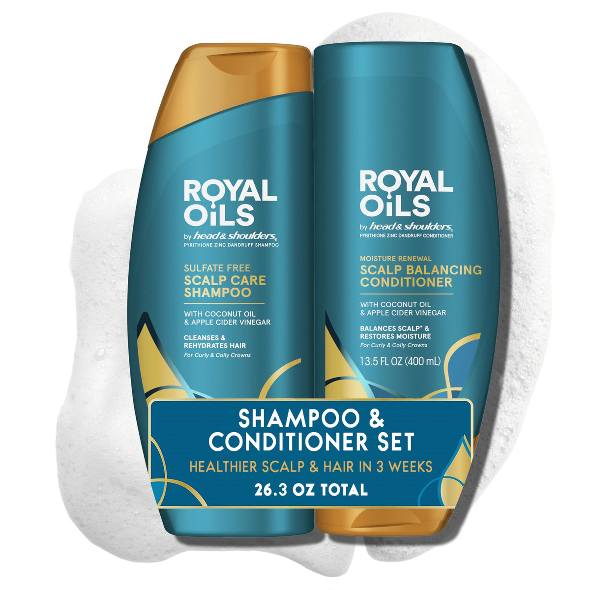 Shampoo and Conditioner Set 1% Pyrithione Zinc 12.8 fl oz K84784