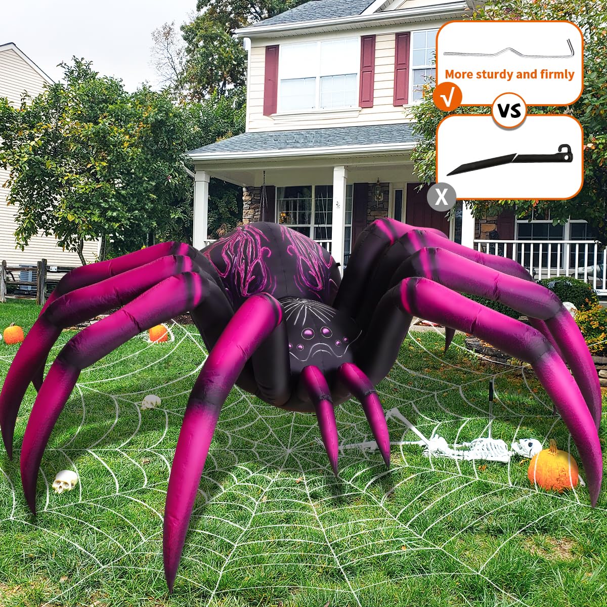 9 FT Halloween Inflatables with Built-in LEDs F96801