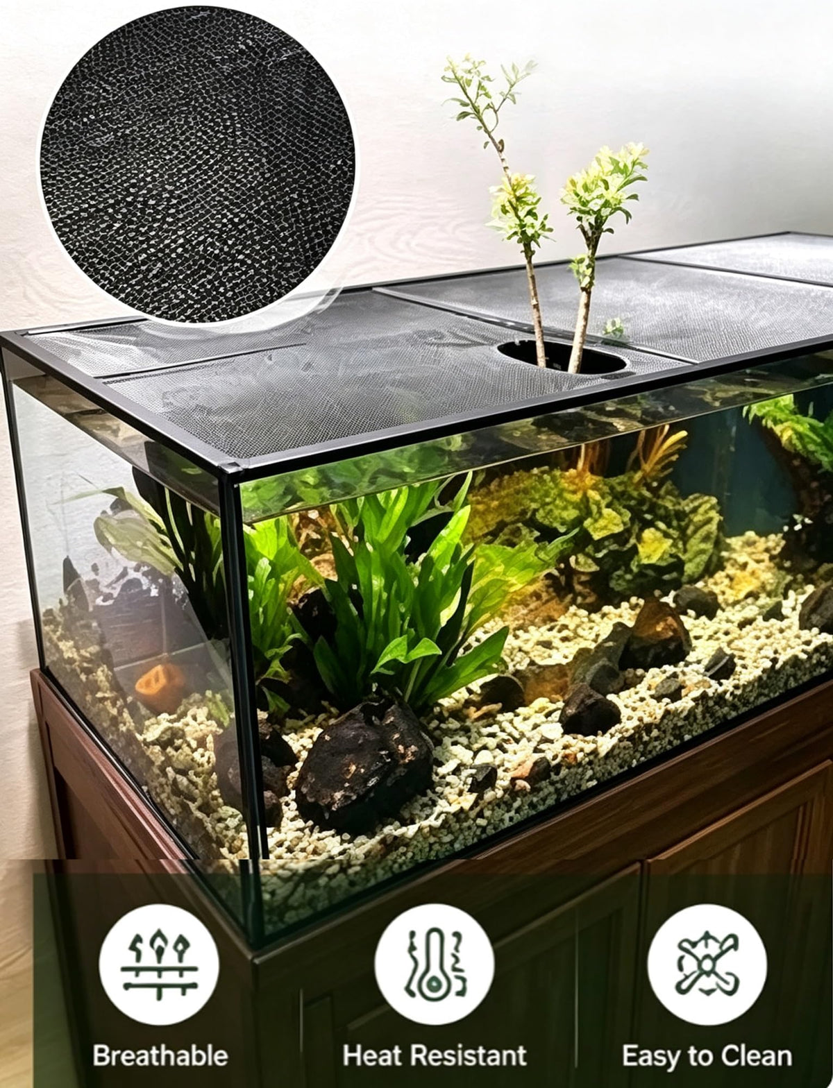 Aluminum Fish Tank Mesh Lid Q2585