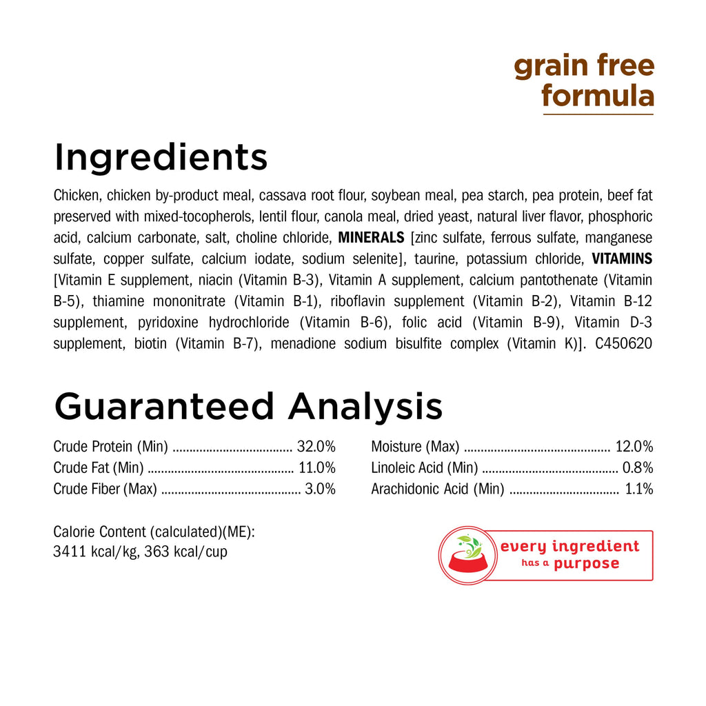 Grain Free Dry Cat Food with Real Chicken 13 lb A18175