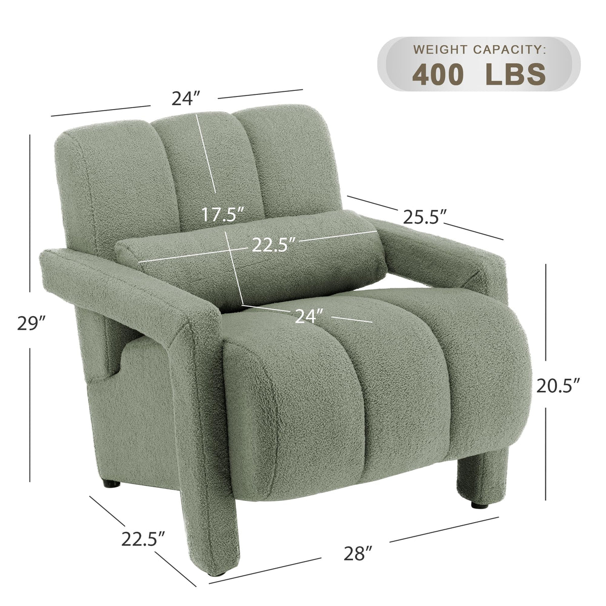 Green Accent Chair Set of 2 Z2399