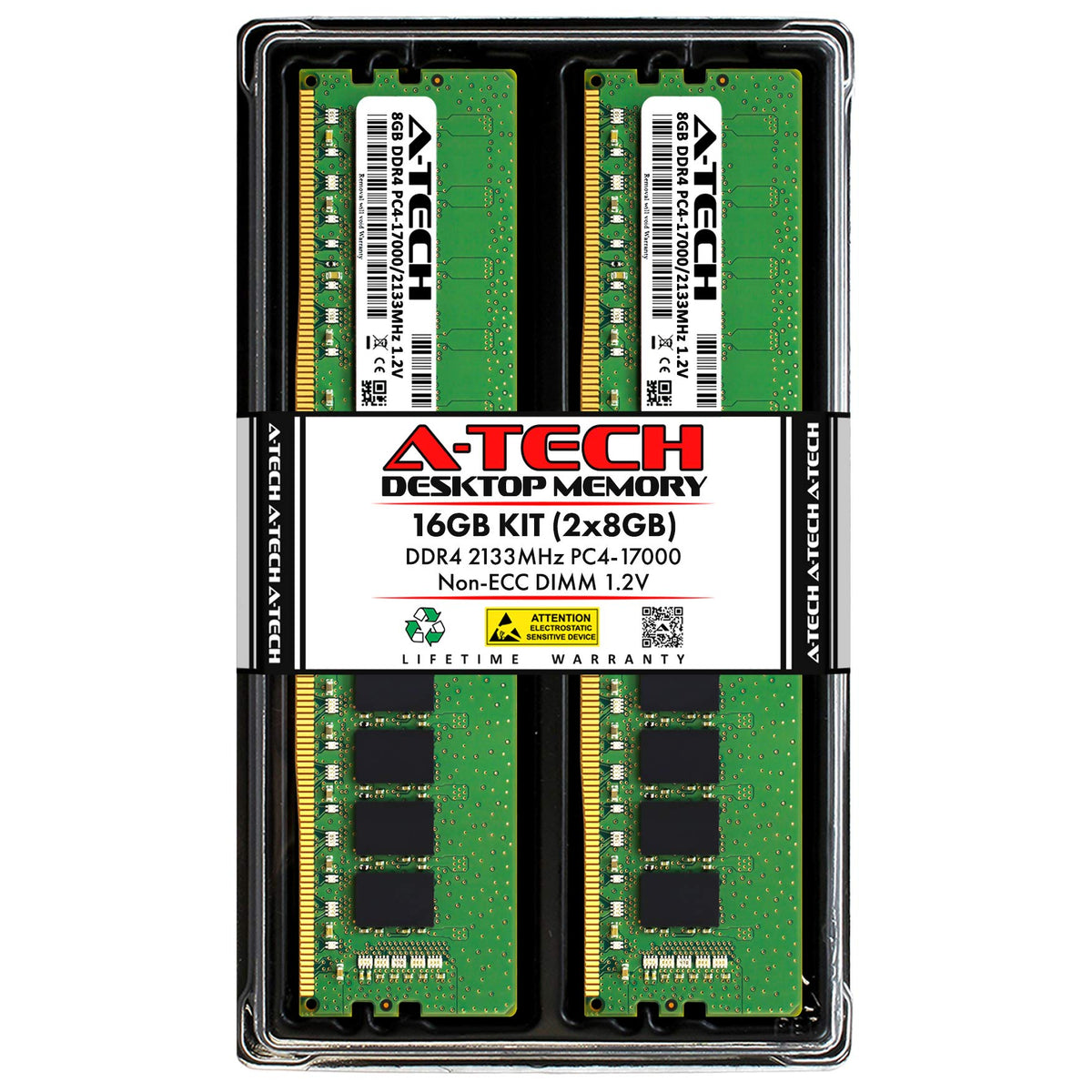 16GB DDR4 2133 MHz CL15 Non-ECC Desktop RAM L2496