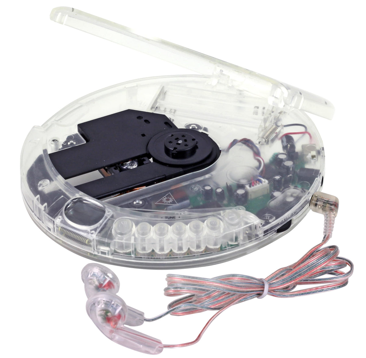 Portable CD Player Transparent Clear H1263