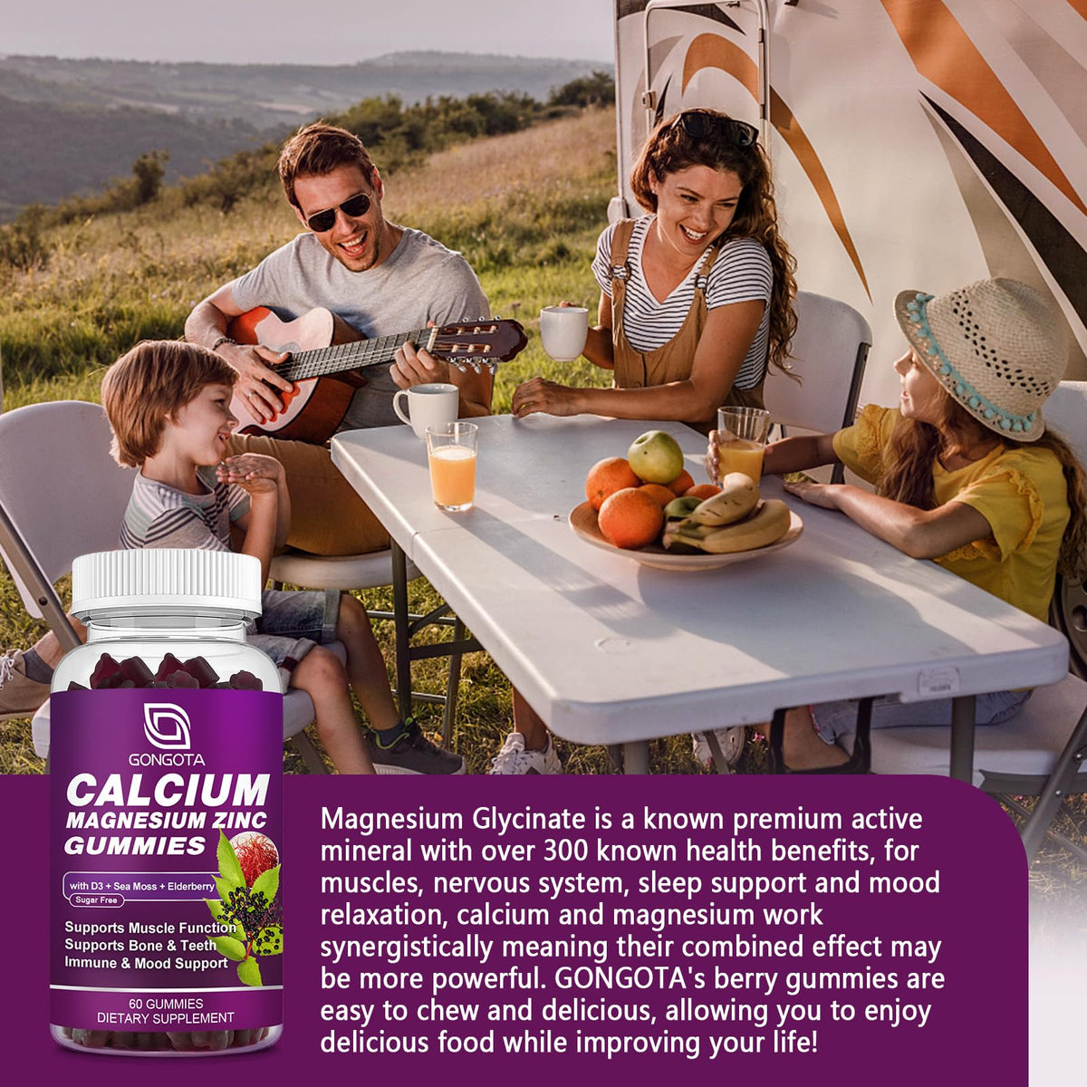 Calcium Magnesium Zinc with Vitamin D3 60 Count W40387