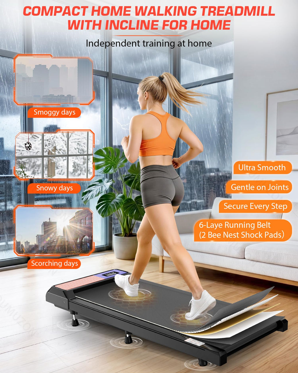 Incline Under Desk Treadmill H7911