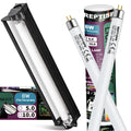 8W T5 HO UVB Fluorescent Light Fixture Combo Kit O9206