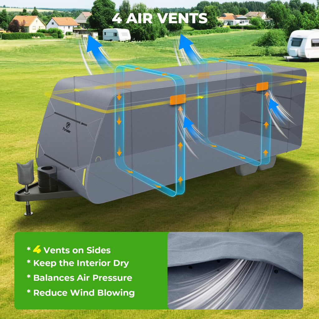 20-22FT Heavy Duty 9 Layers Travel Trailer Cover C7943