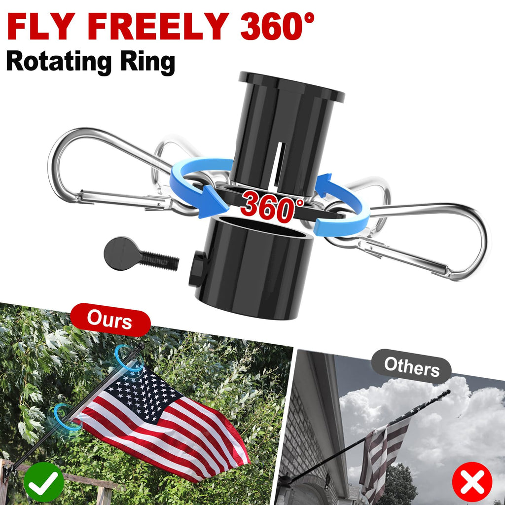 5ft Stainless Steel Flag Pole Kit with Bracket A2195