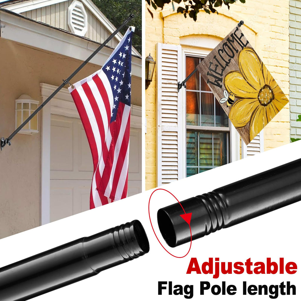 5ft Stainless Steel Flag Pole Kit with Bracket A2195