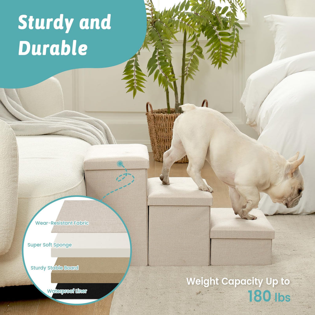 Dog Stairs with Storage, 4-Step V81793