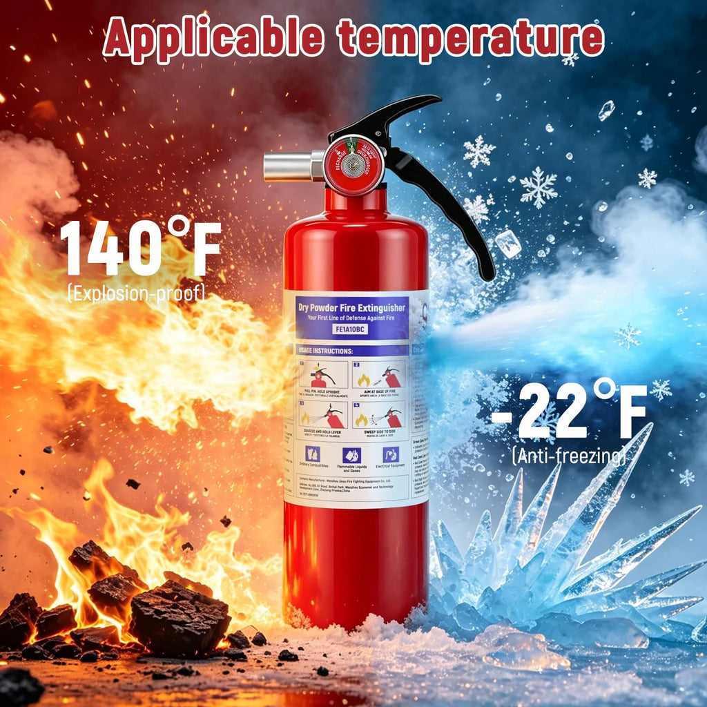 2 Pack 2.5LB ABC Dry Powder Fire Extinguisher Y126466